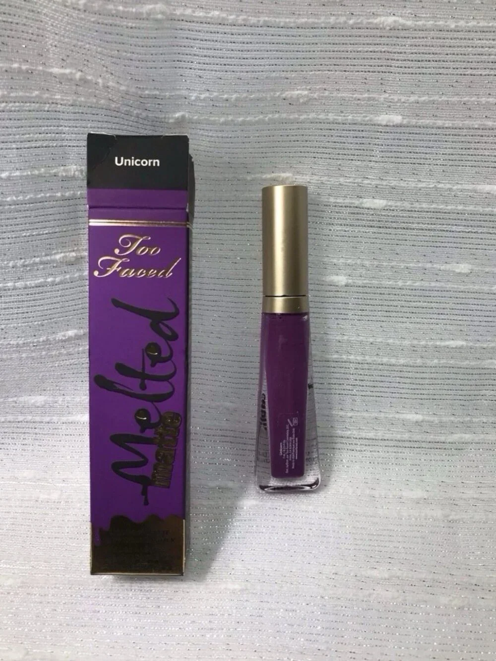 Too Faced MELTED MATTE Liquified Matte Long Wear Lipstick UNICORN Purple NEW